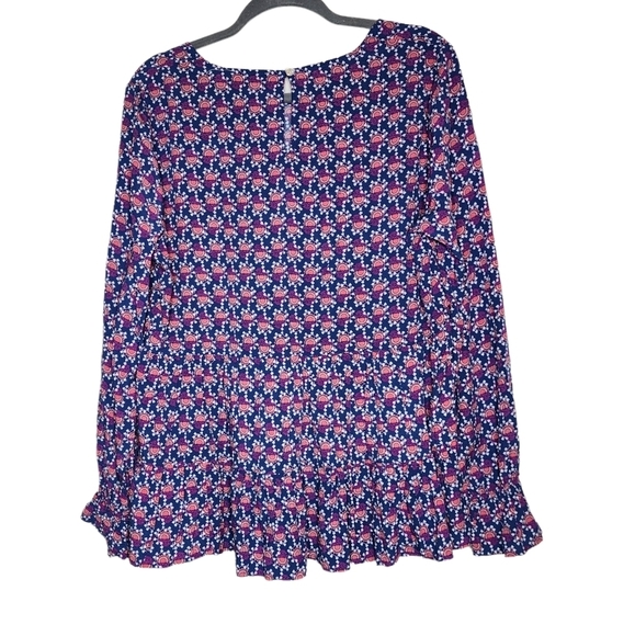 Jane and Delancy peasants long sleeve flowy rayon blouse. - Picture 8 of 17